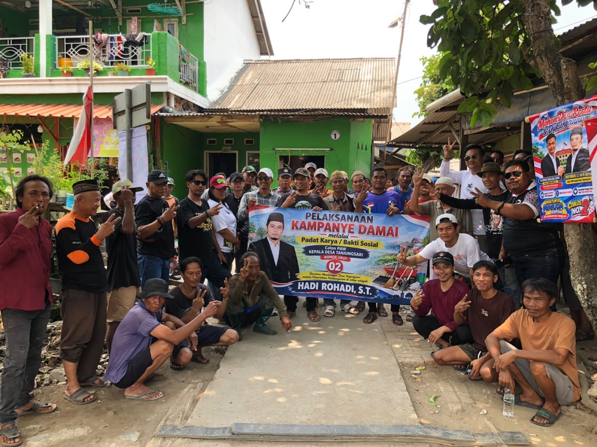 Potret dukungan warga pada Calon PAW Kades Nomor urut 2, Hadi Rohadi 