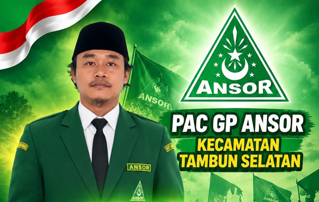 Potret ketua PAC GP Ansor Kecamatan Tambun Selatan Terpilih, Ervan.